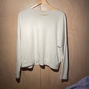 Madewell hemp, light cream colored soft sweatshirt